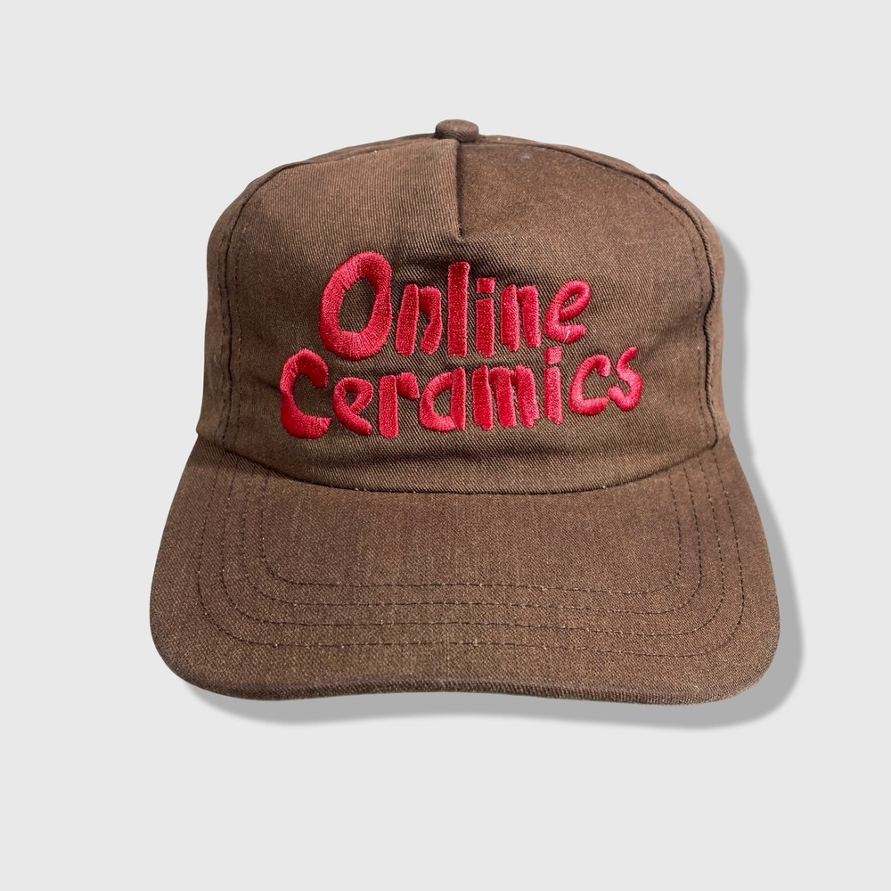 Online Ceramics Snapback Hat Men OS Brown Streetwear Gorpcore Indie Skate